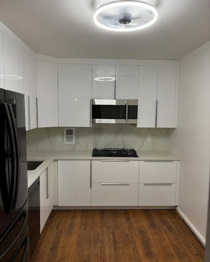 Renovated kitchen with quartz countertops in Aiea